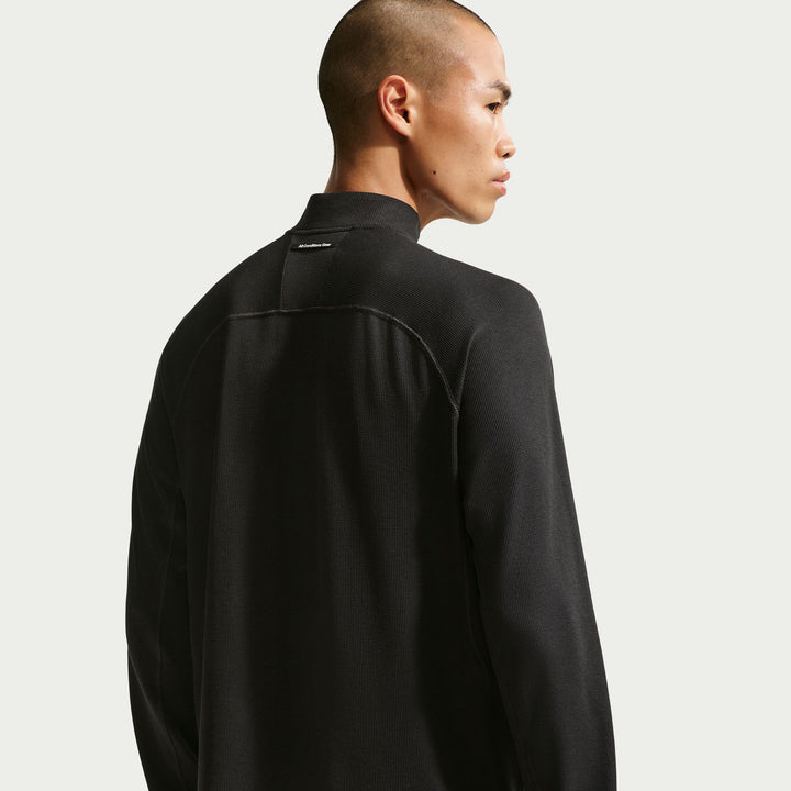 Nike Mens ACG Dri-FIT Mid-Layer 1/4 Zip Trail Running L/S Top - Black/Black