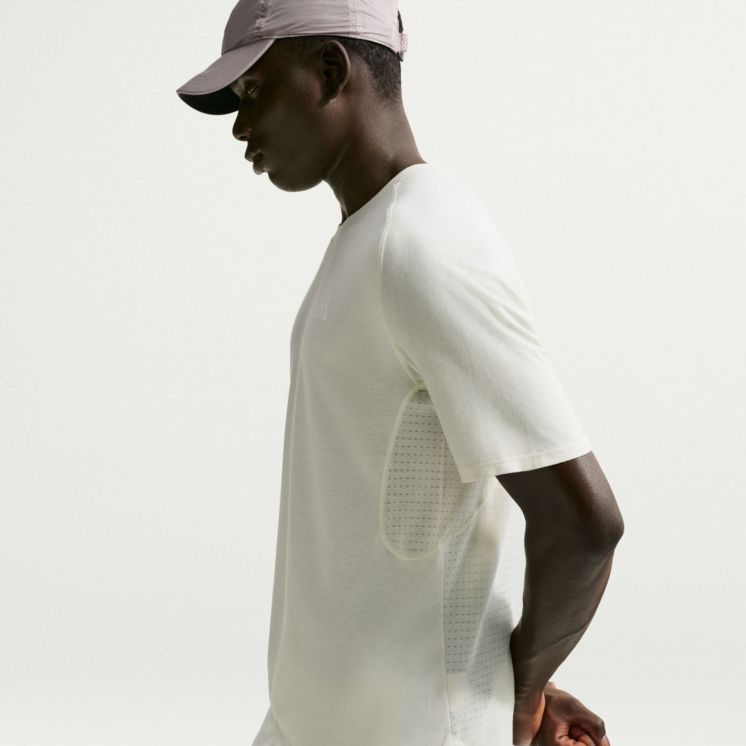 T-shirt de course sur sentier Nike ACG "Solar Chase" ADV pour hommes - Verre de mer/Verre de mer/Blanc sommet