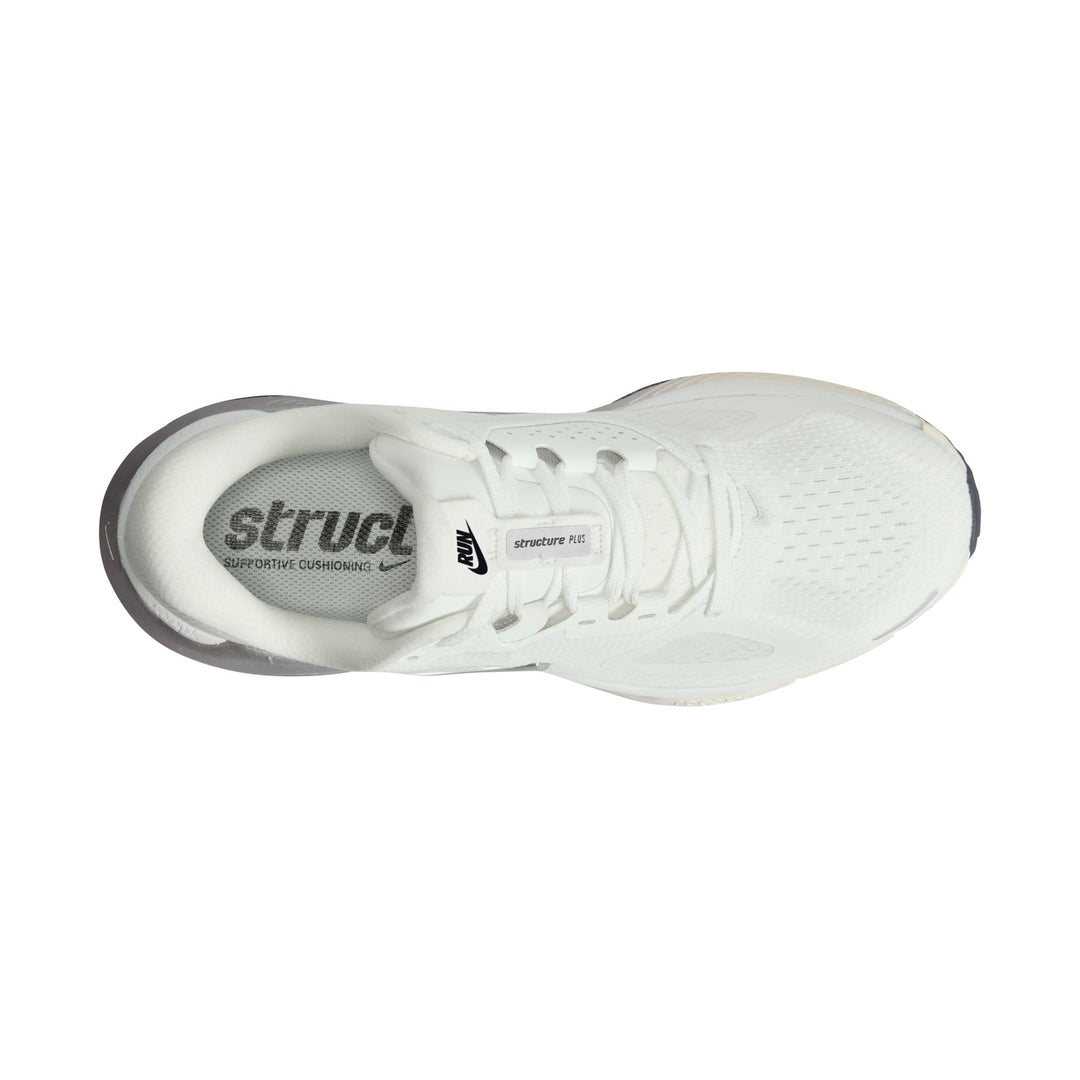 Nike Womens Structure Plus - Summit White/Metallic Silver/Photon Dust - Stability - FA26