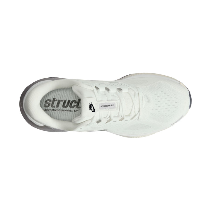 Nike Womens Structure Plus - Summit White/Metallic Silver/Photon Dust - Stability - FA26