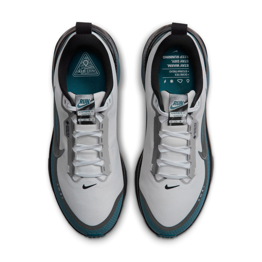 Nike Mens Vomero 18 GTX - Off White/Black/Smokey Blue - Neutral - HO26