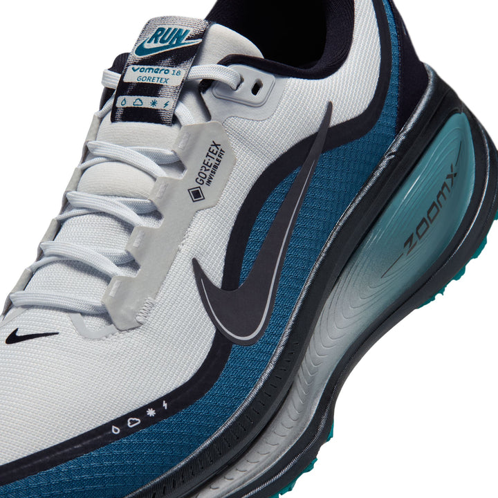 Nike Mens Vomero 18 GTX - Off White/Black/Smokey Blue - Neutral - HO26