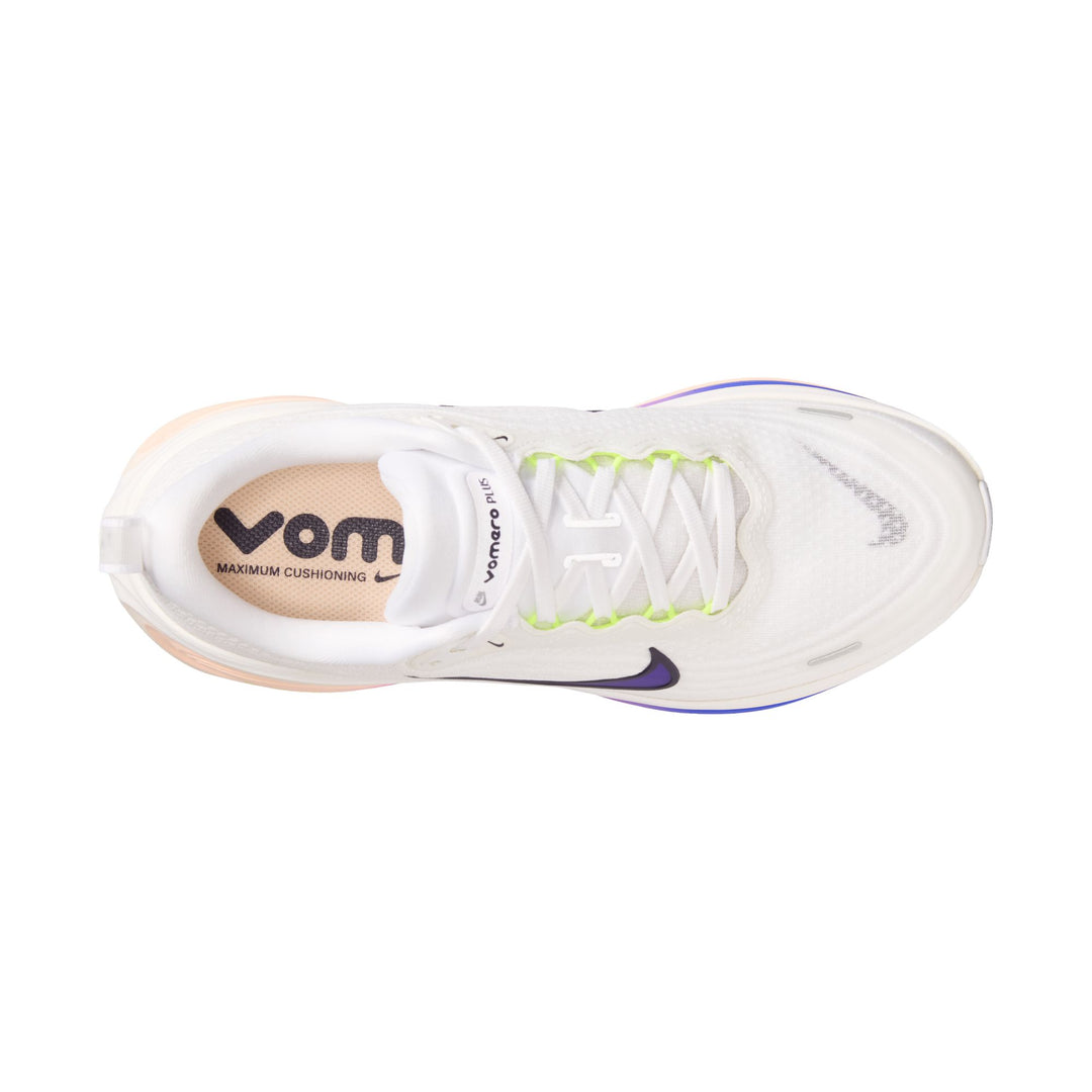 Nike Womens Vomero Plus - White/Purple Dynasty/Crimson Tint - Neutral - HO26