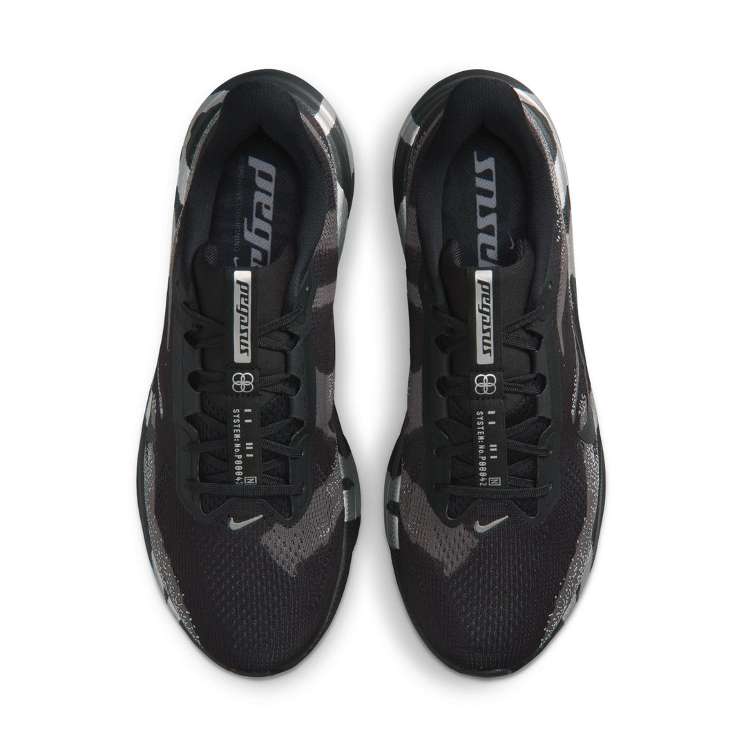 Nike Mens Pegasus 42 - Black/Black Medium/Ash Metallic Silver - Neutral - SU26
