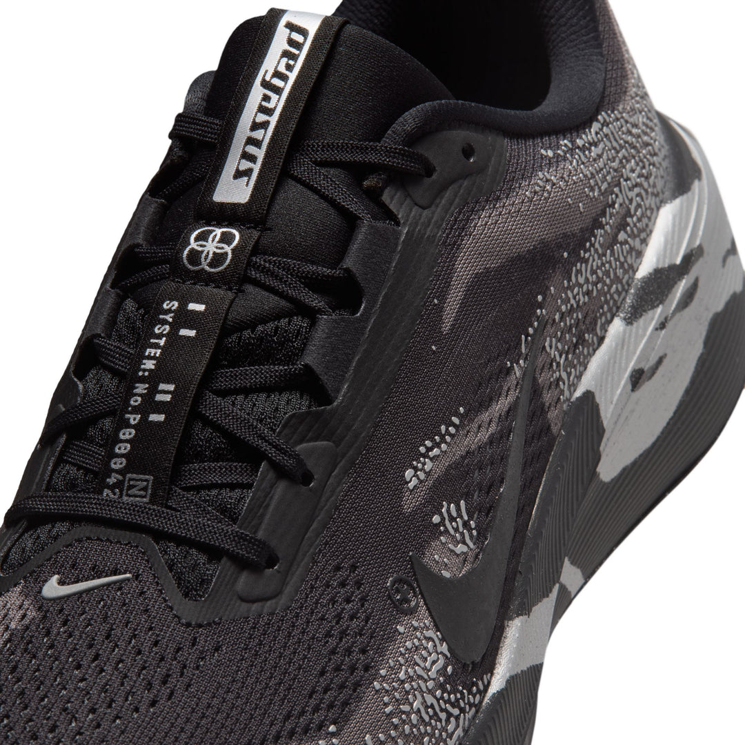 Nike Mens Pegasus 42 - Black/Black Medium/Ash Metallic Silver - Neutral - SU26