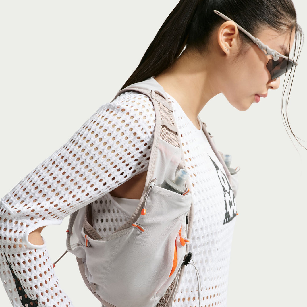 Nike ACG Womens Dri-FIT Radical AirFlow NXT L/S Trail Running Top - White/Anthracite - HO26