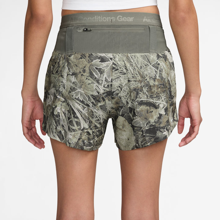 Nike Womens ACG Dri-FIT Brief-Lined Trail Running Shorts - Sequoia/Summit White - FA26