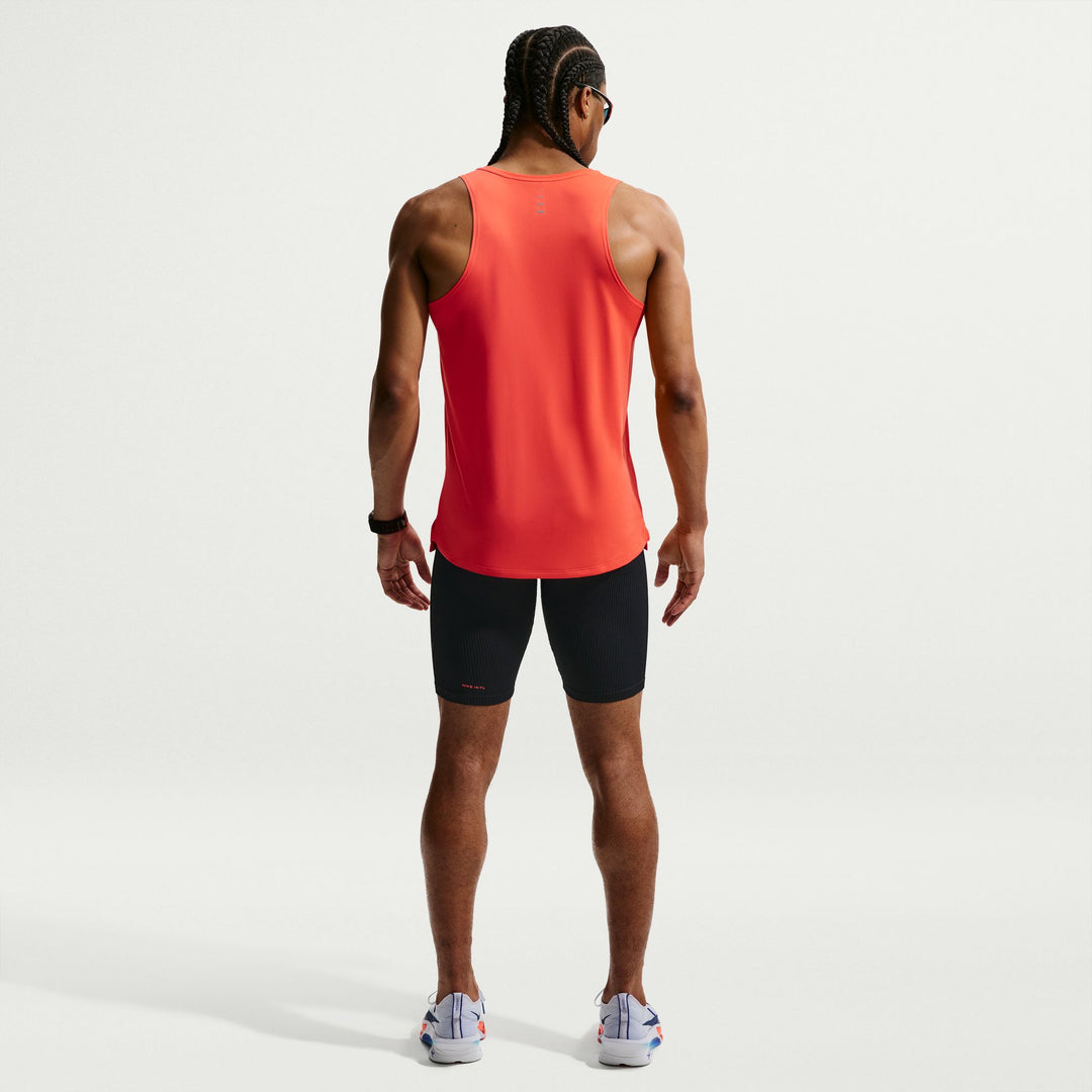 Nike Mens Dri-FIT ADV 1/2 Length AeroSwift Tights - Black/Dark Smoke Grey/Bright Crimson - SP26
