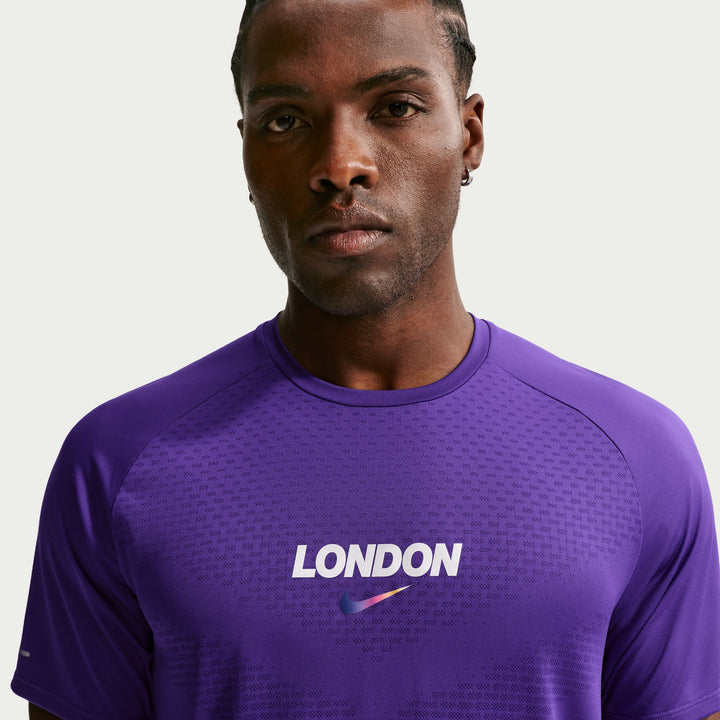 Nike Mens Stride Dri-FIT ADV London Running Tee - Court Purple - SP26
