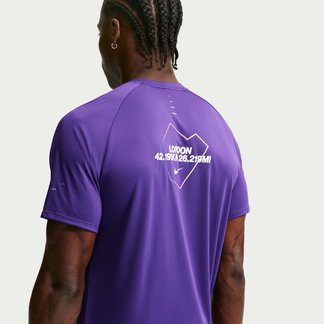 Nike Mens Stride Dri-FIT ADV London Running Tee - Court Purple - SP26