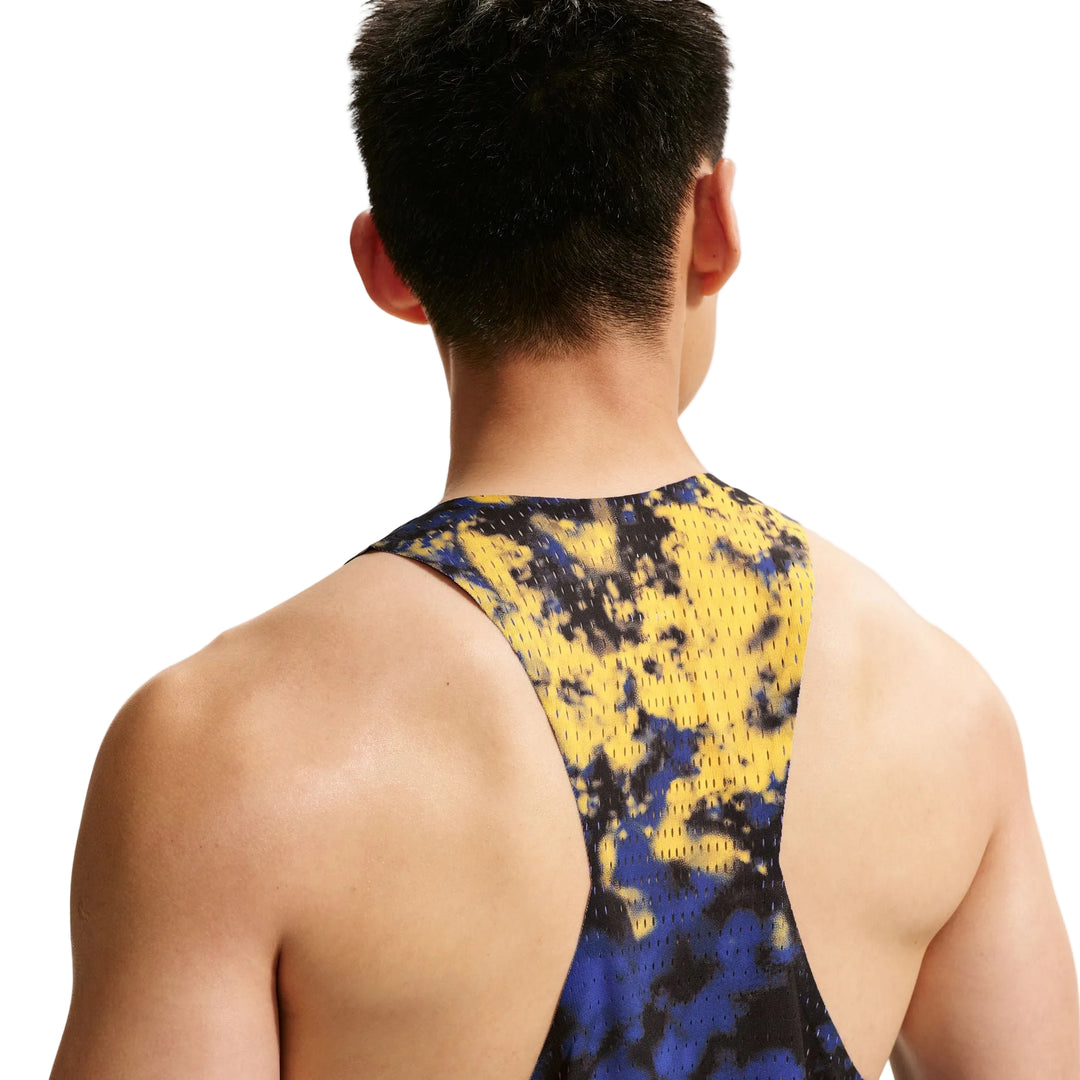 Nike Mens AeroSwift Dri-FIT ADV Running Singlet 26 - Citron Pulse/Lapis/Bright Crimson - SU26