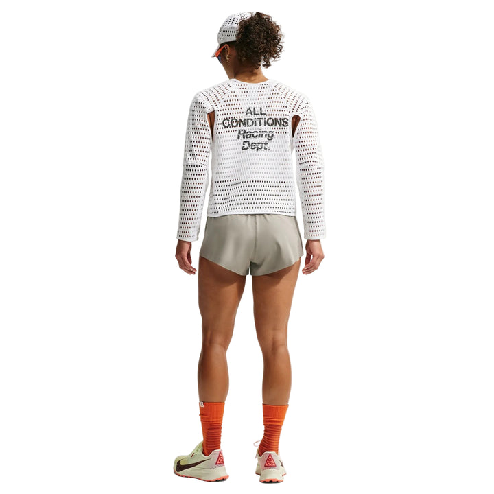 Nike Womens ACG "Trailwind" Dri-FIT ADV Trail Running Shorts - Light Army/White - SU26