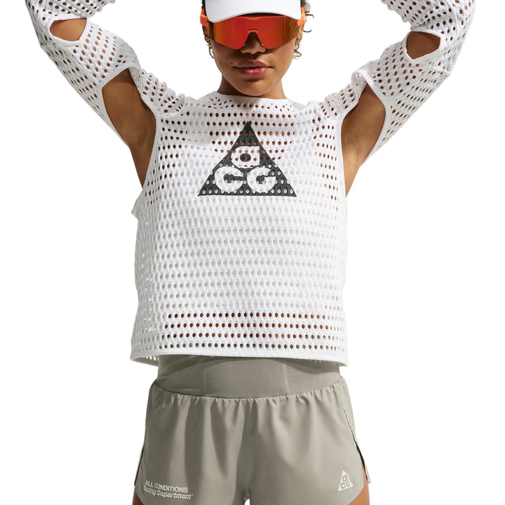 Nike Womens ACG "Trailwind" Dri-FIT ADV Trail Running Shorts - Light Army/White - SU26