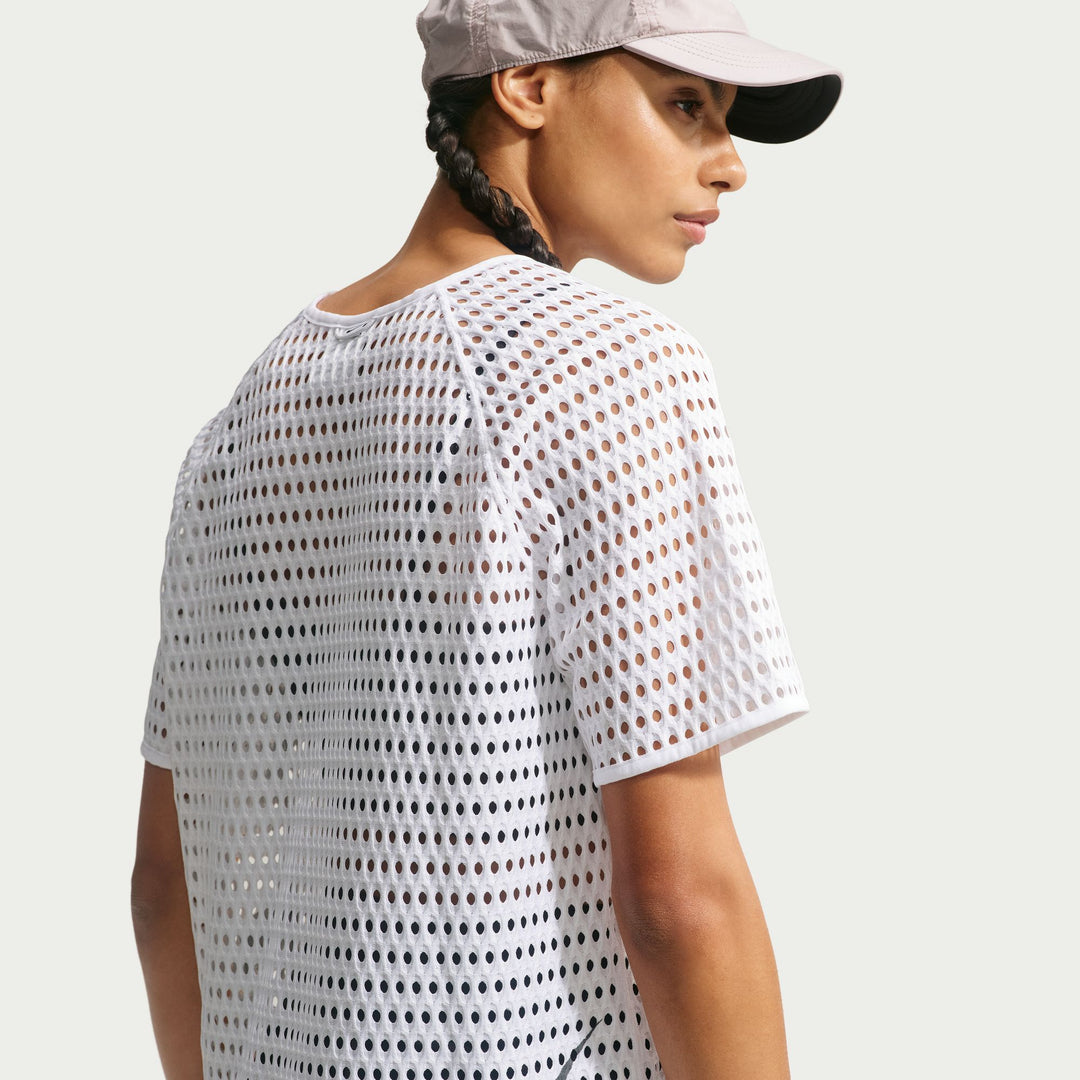 Nike ACG Womens Dri-FIT Radical AirFlow Trail Running Tee - White/Anthracite - HO26