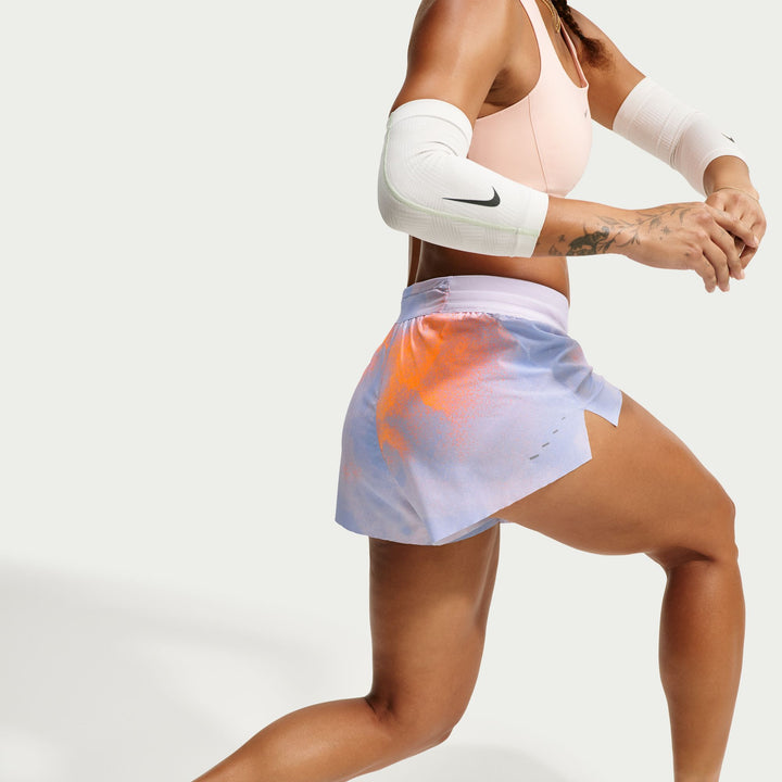 Nike AeroSwift Women's Dri-FIT Mid-Rise 2.5" Brief Lined Running Shorts - Royal Pulse/Bleached Lilac - SU26