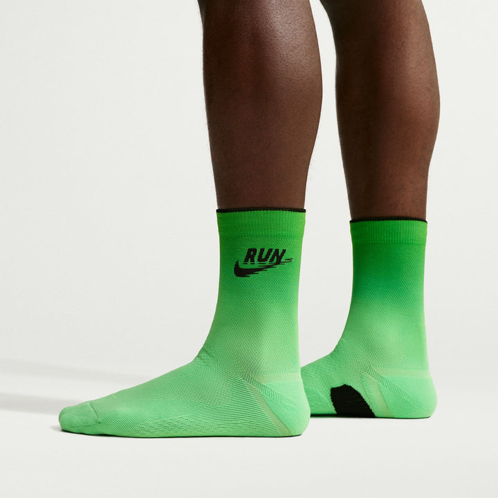 Nike Running Midweight Crew Socks - Illusion Green/Black/Reflective