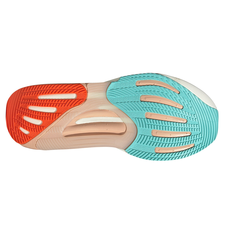 Adidas Womens Supernova Solution 2 - Footwear White/Flash Aqua/Powder Coral - Stability - SS25