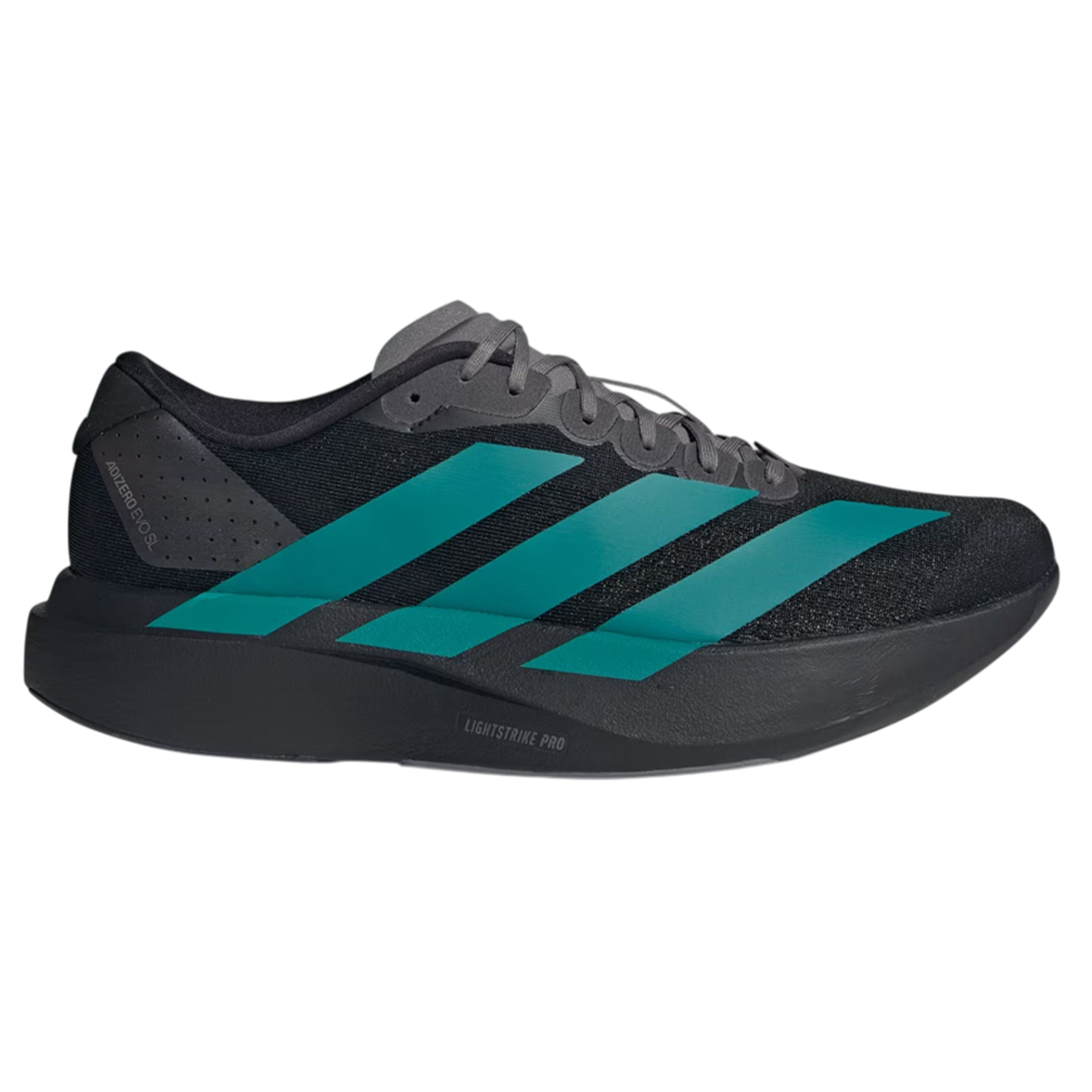 Adidas Mens Adizero Evo SL - Core Black/Pure Teal/Grey Four - Neutral - AW25