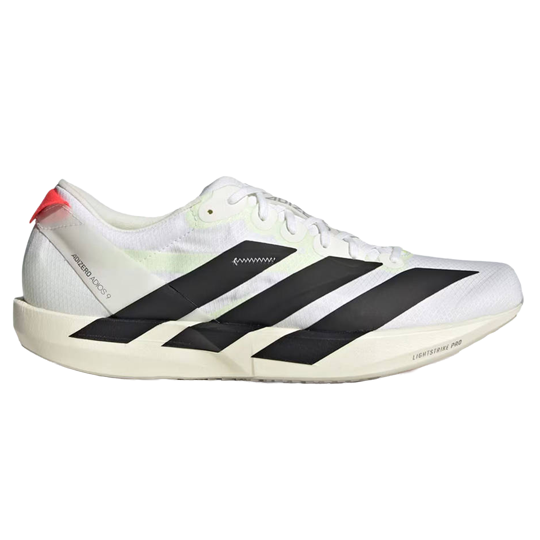 Adidas Mens Adizero Adios 9 - Footwear White/Core Black/Silver Metallic - Neutral - AW25