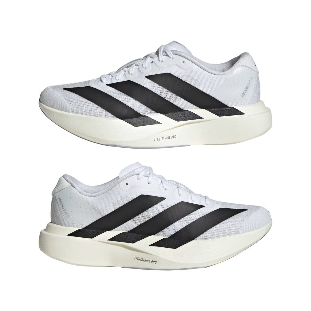 Adidas Womens Adizero Evo SL - Cloud White/Core Black/Cloud White - Neutral - AW25