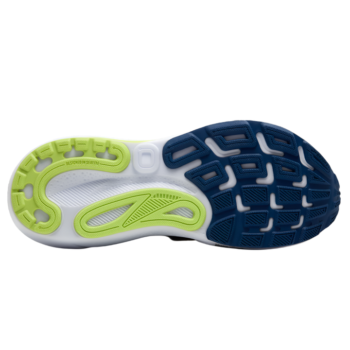 Brooks Mens Adrenaline GTS 24 - Navy Peony/Black/Acid Lime - Stability - AW25