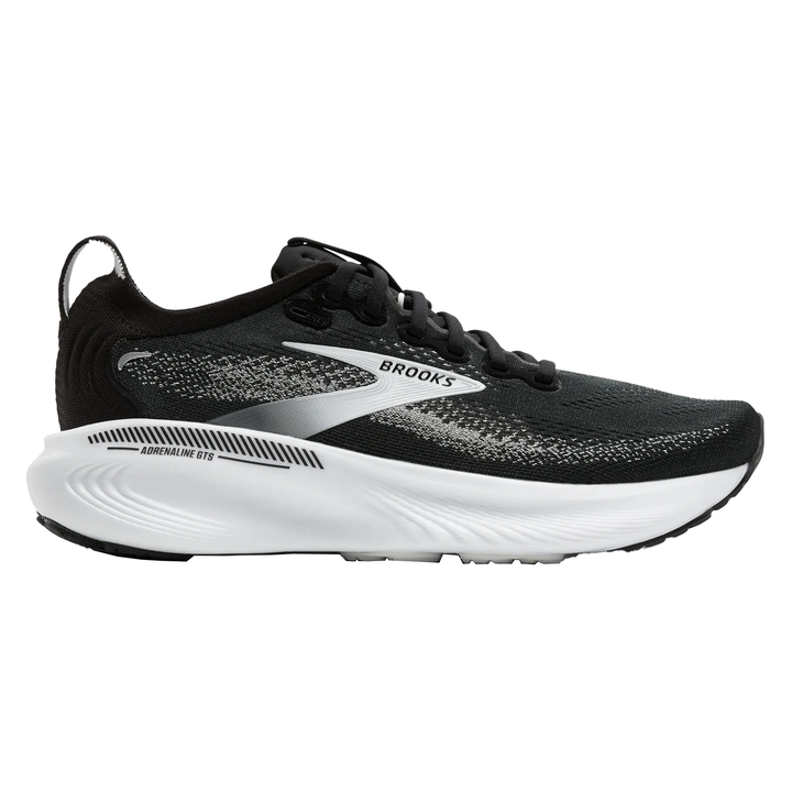 Brooks Mens Adrenaline GTS 25 - Black/Grey/White - Stability - SS26