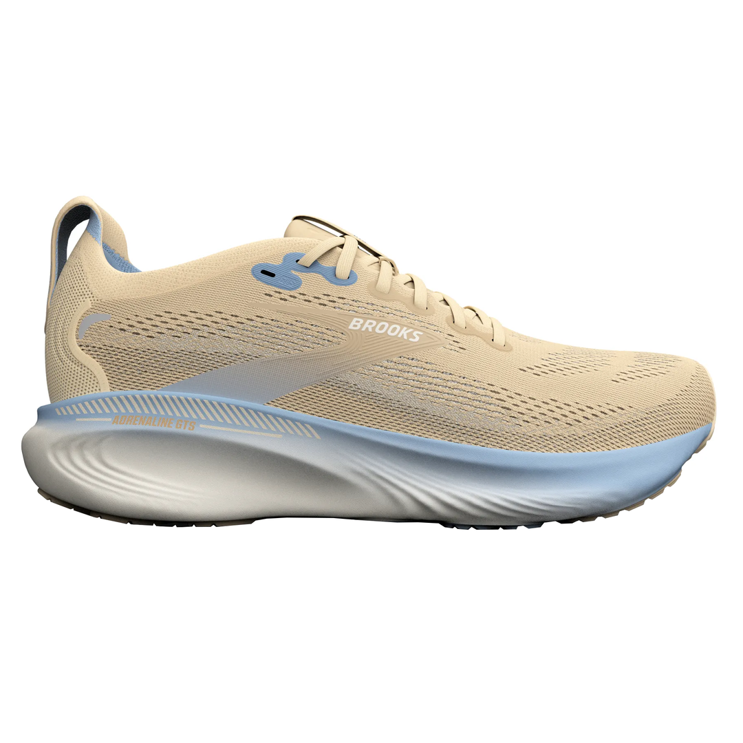 Brooks Womens Adrenaline GTS 25 - Sand/Coconut/Skyway - Stability - SS26