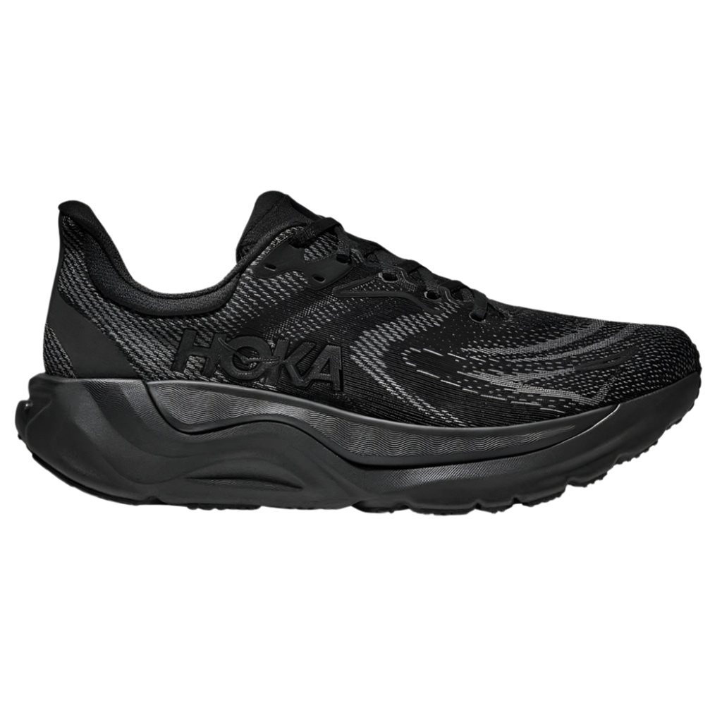 あきら Hoka Mens Arahi 8 - Black/Black | Run North West
