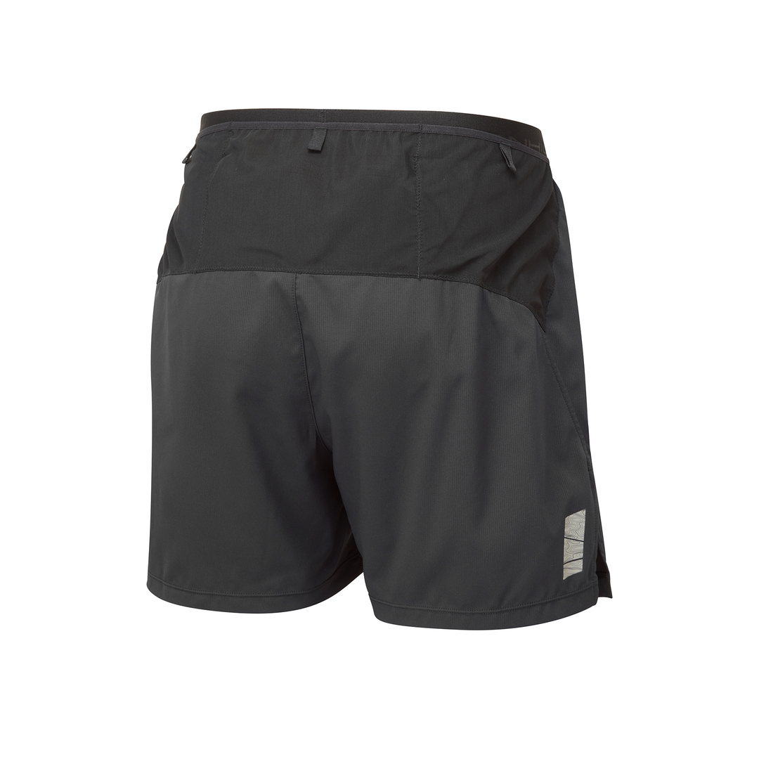 RonHill Mens Tech All Terrain 5" Short - All Black