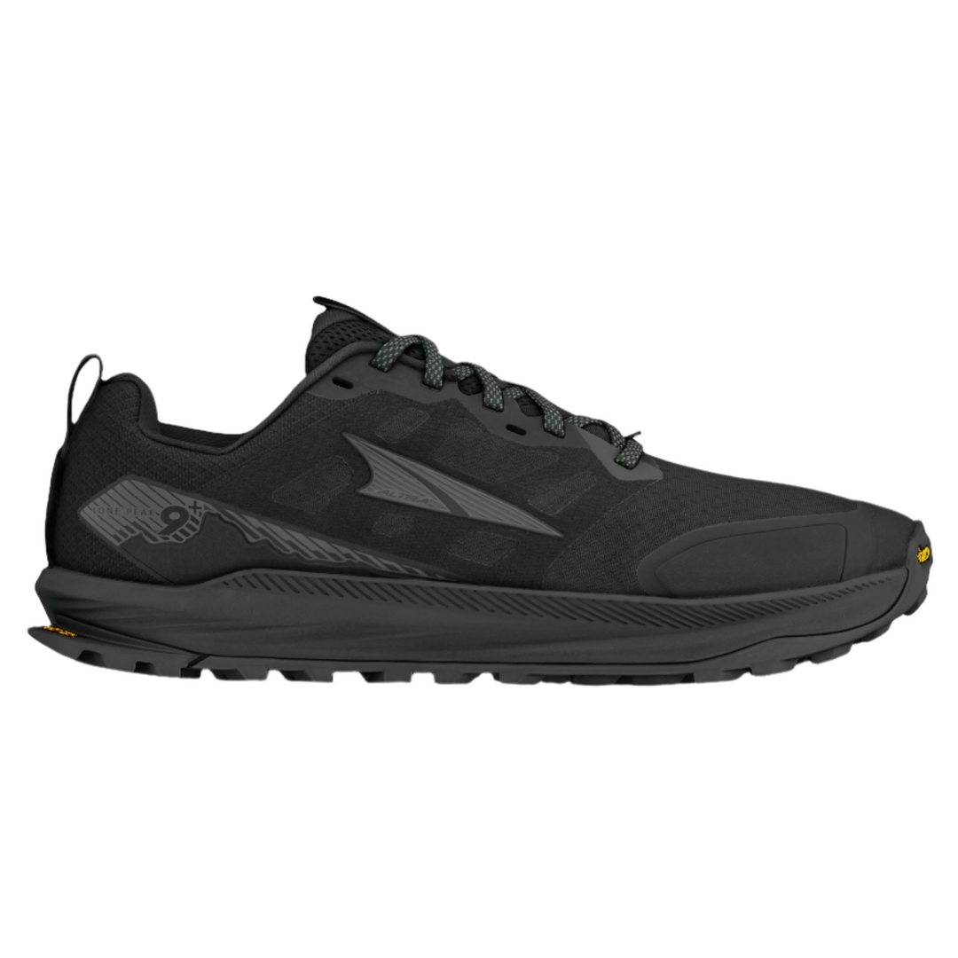 Altra Mens Lone Peak 9+ Wide - 2E Width - Black - Trail - SS25