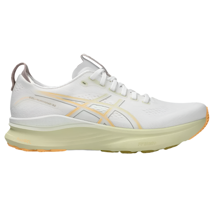 Asics Mens Gel Kayano 32 - White/Orange Glow - Stability - AW25