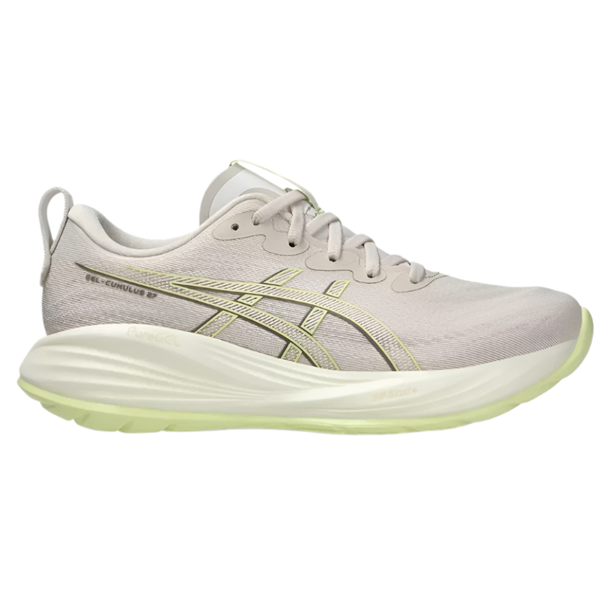 Asics Womens Gel Cumulus 27 - Mineral Beige/Huddle Yellow - Neutral - SS25