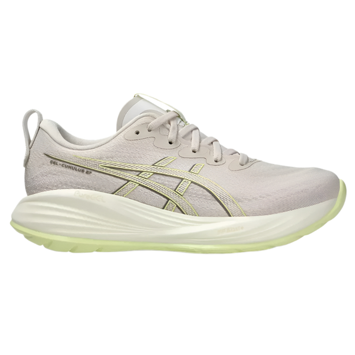 Asics Womens Gel Cumulus 27 - Mineral Beige/Huddle Yellow - Neutral - SS25