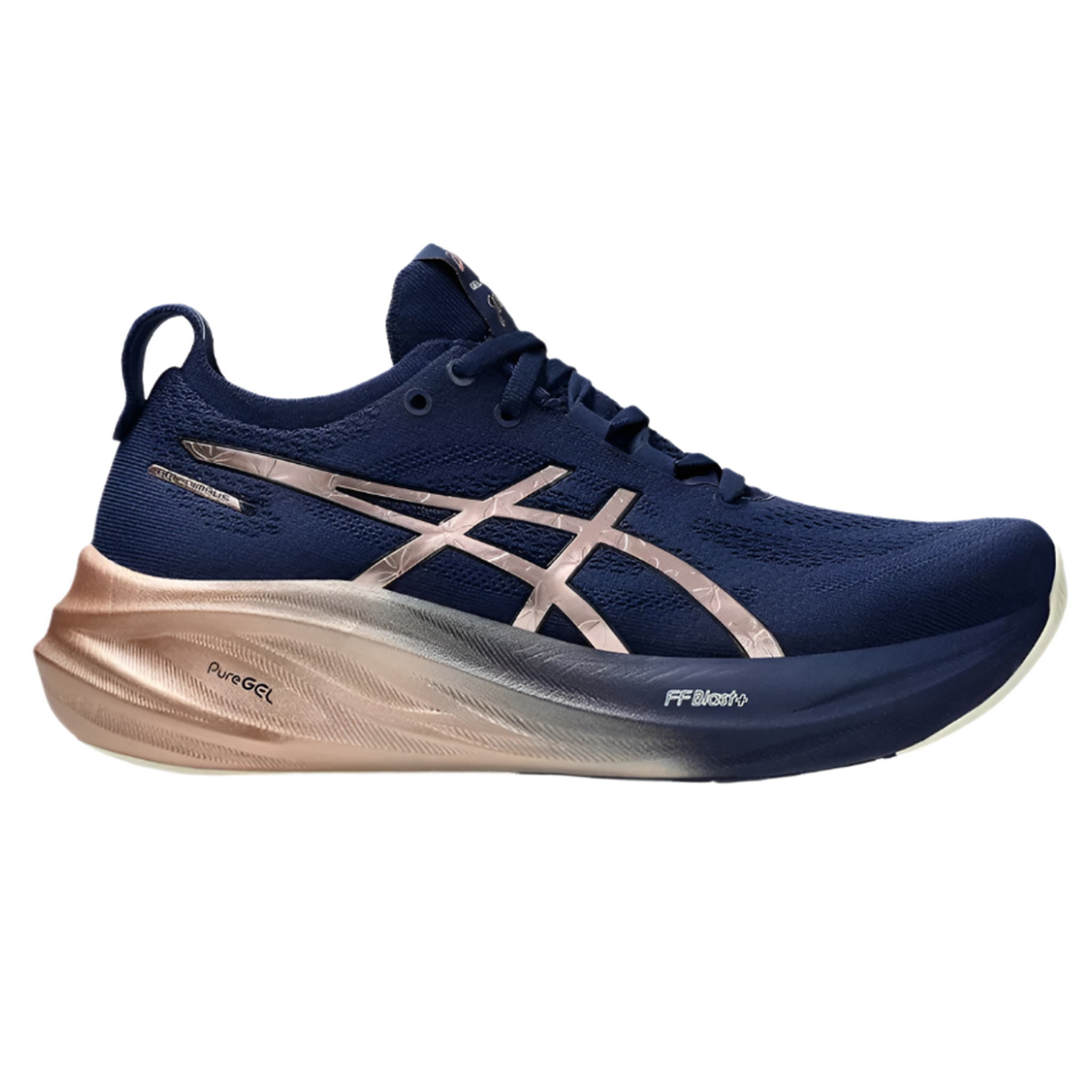 Asics Womens Gel Nimbus 26 Platinum - Blue Expanse/Rose Gold - Neutral