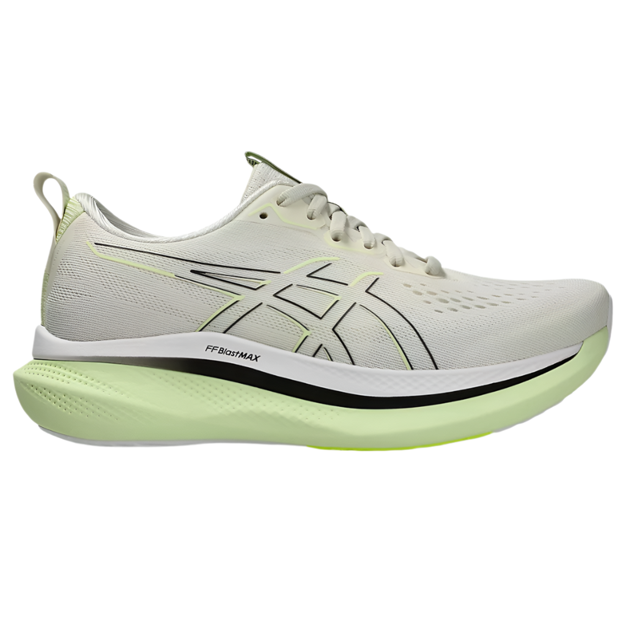 Asics Womens Glideride Max - Birch/Black - Neutral - SS25