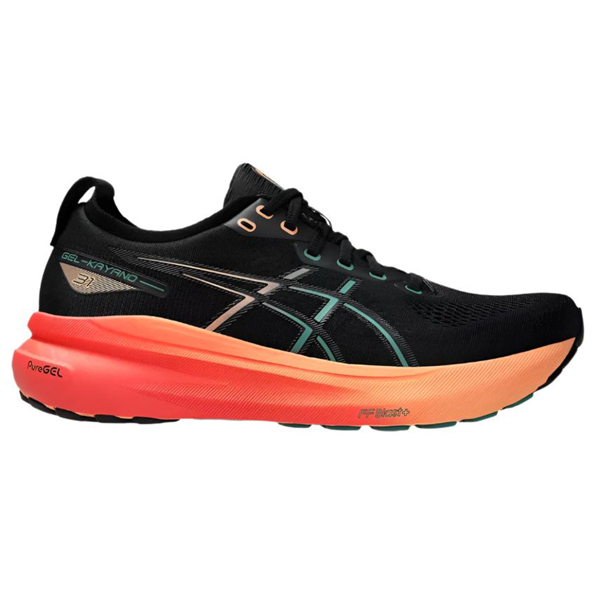 Asics Mens Gel Kayano 31 - Black/Rainy Lake - Stability - SS25