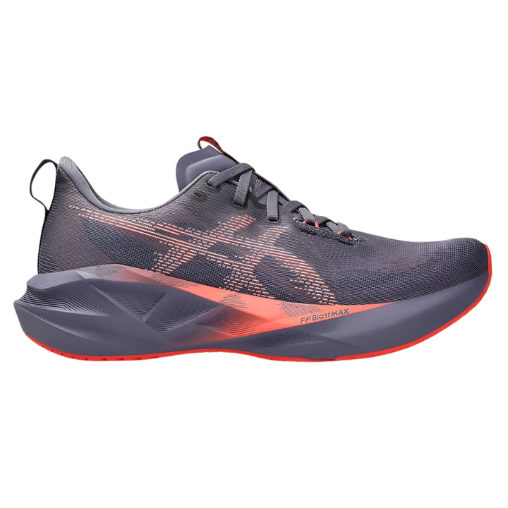 Asics Mens Novablast 5 - Greyish Purple/Coral Reef - Neutral - SS25