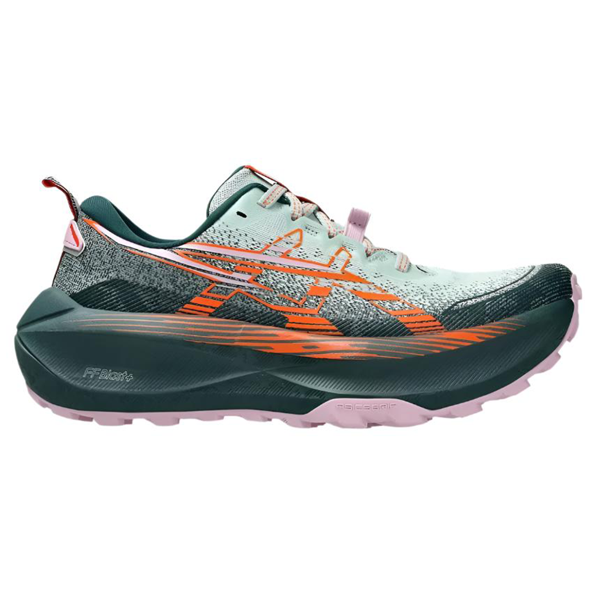 Asics Womens Trabuco Max 4 - Cold Moss/Nova Orange - Trail - SS25