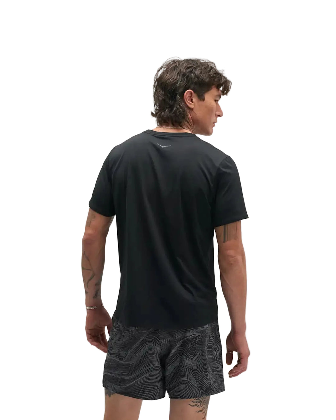 Hoka Mens Everyrun Short Sleeve - Black - AW26