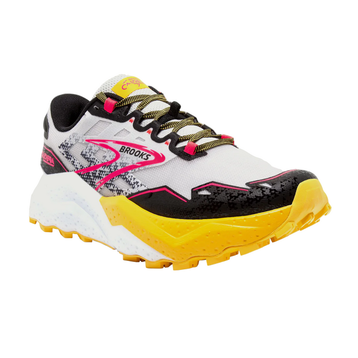 Brooks Womens Caldera 7 - Lunar Rock/Lemon Chrome/Black - Trail