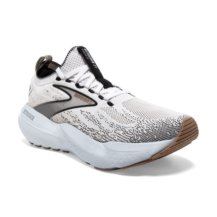 Brooks Womens Glycerin StealthFit GTS 21 - White/Grey/Black - Neutral