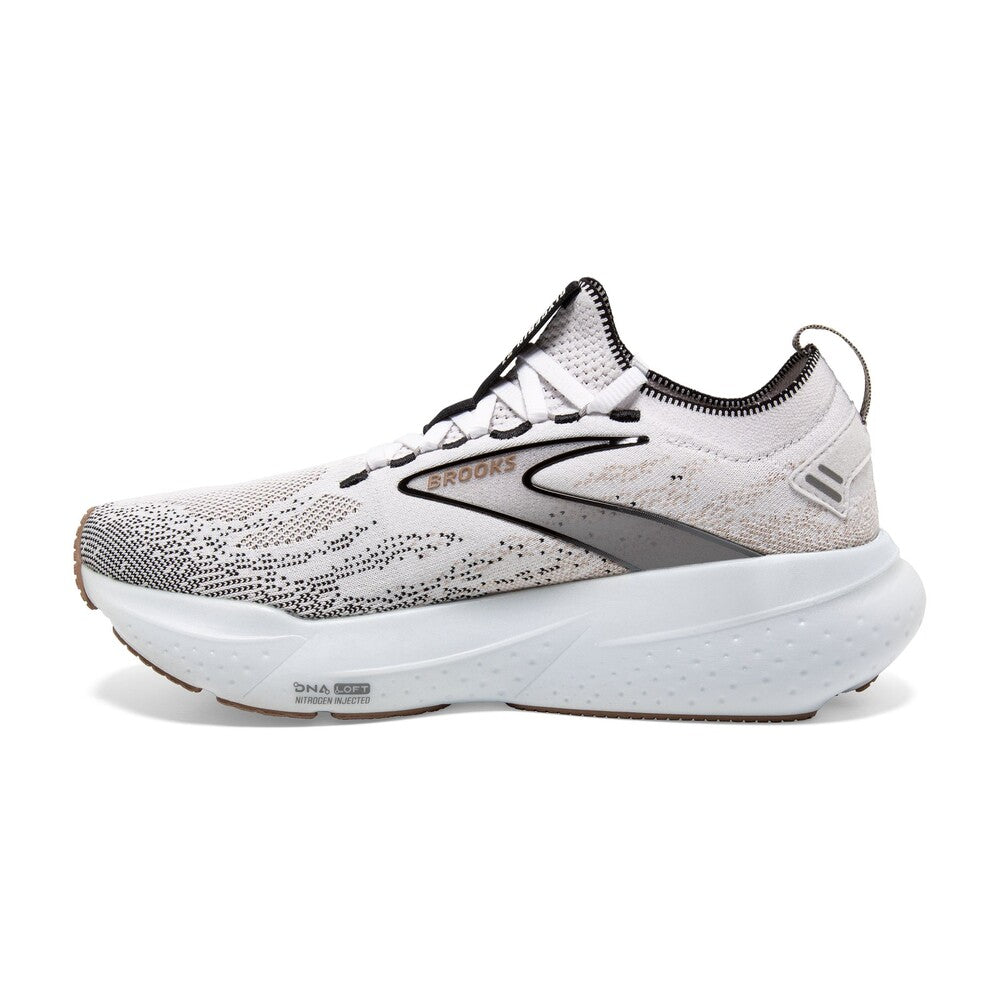 Brooks Womens Glycerin StealthFit GTS 21 - White/Grey/Black - Neutral