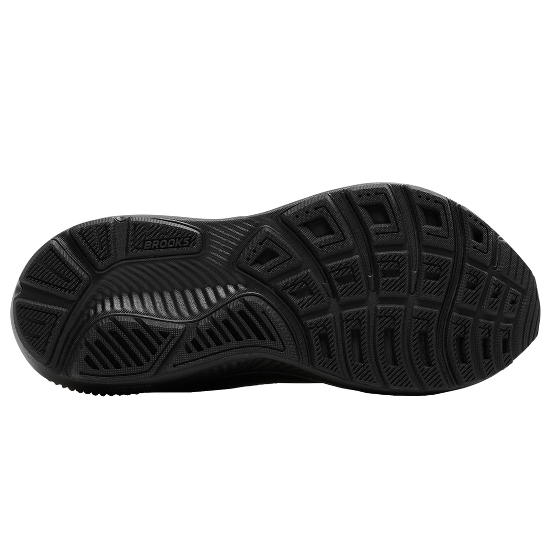 Brooks Womens Ghost 17 Wide - D Width - Black/Black/Ebony - Neutral - AW25