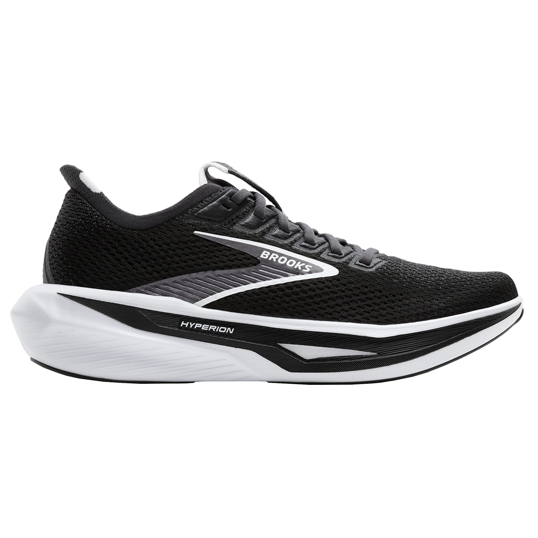 Brooks Mens Hyperion 3 - Black/Grey/White - Neutral - AW25