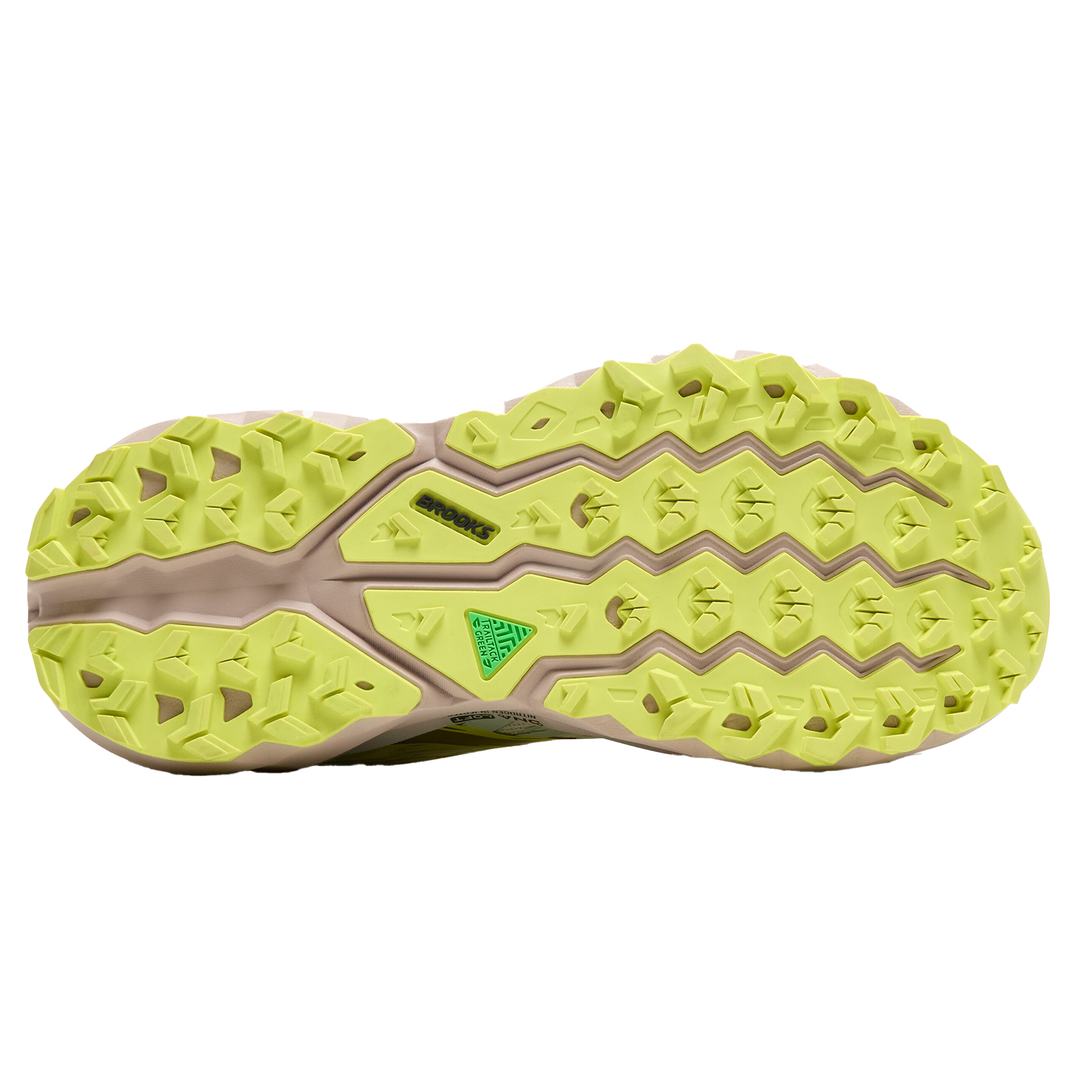 Brooks Womens Cascadia 19 Wide - D Width - Coconut/Misty Blue/Ebony - Trail - AW25