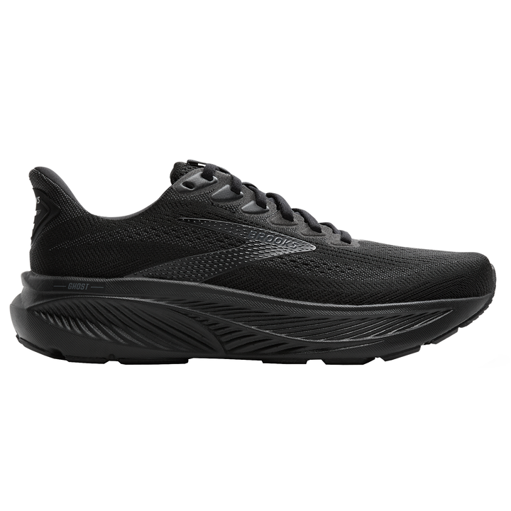 Brooks Womens Ghost 17 Wide - D Width - Black/Black/Ebony - Neutral - AW25