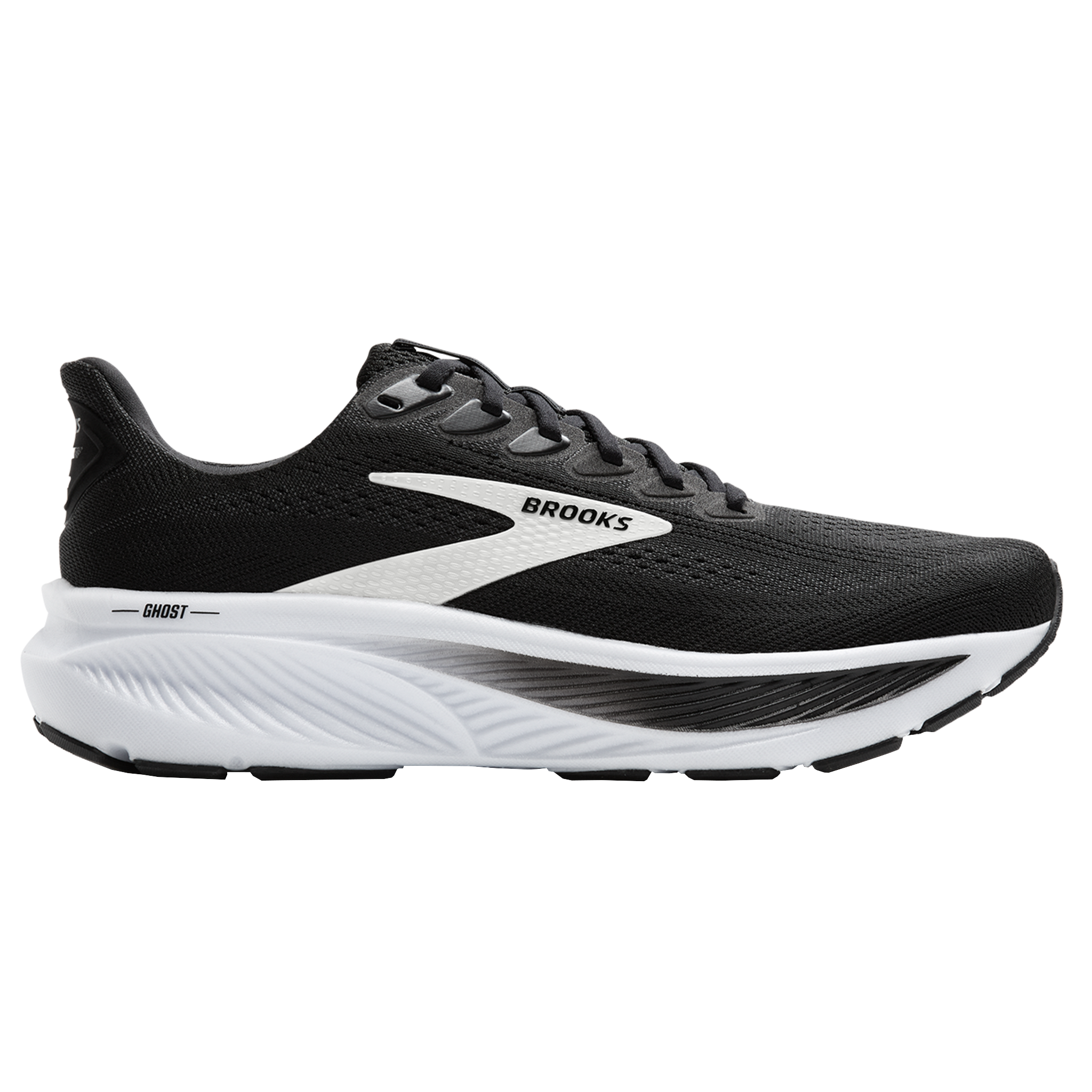 Brooks Womens Ghost 17 - Black/Grey/White - Neutral - AW25