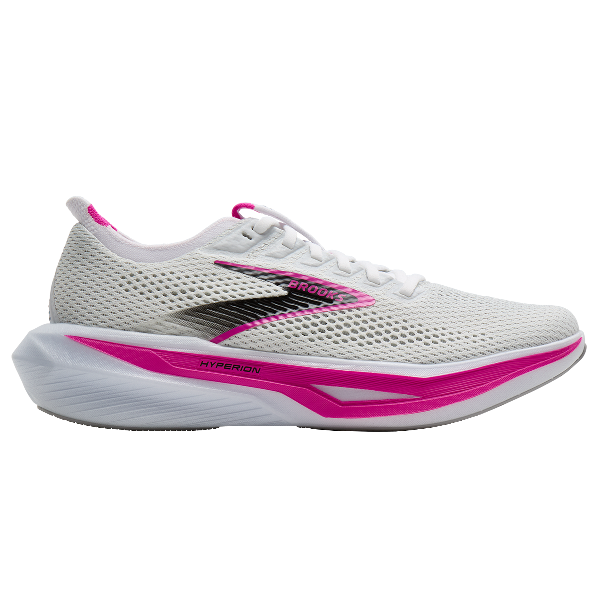 Brooks Womens Hyperion 3 - White/Luminary/Cyber Pink - Neutral - SS26
