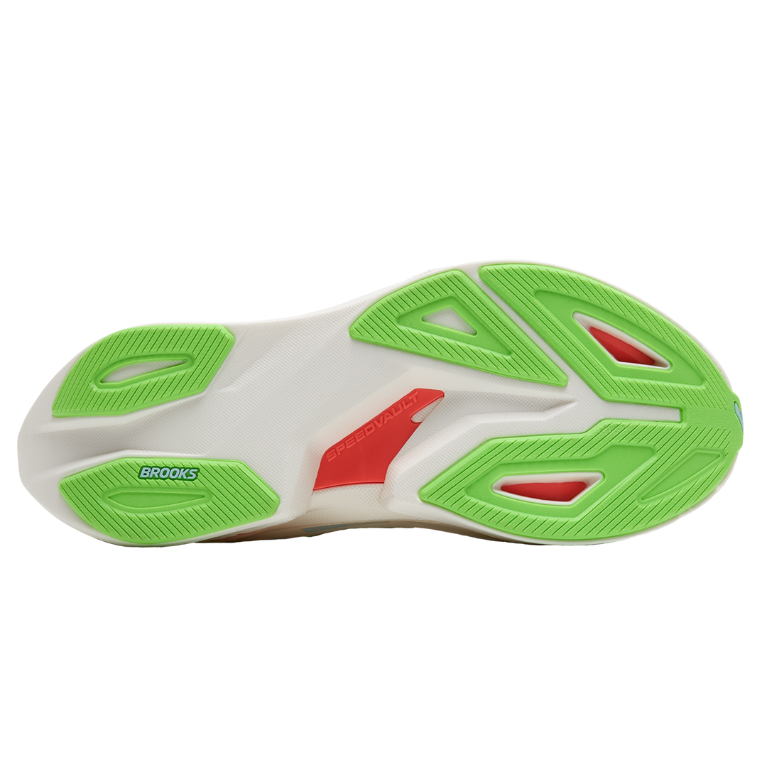 Brooks Womens Hyperion Max 3 - Coconut/Green Gecko/Pink Clay - Neutral - AW25