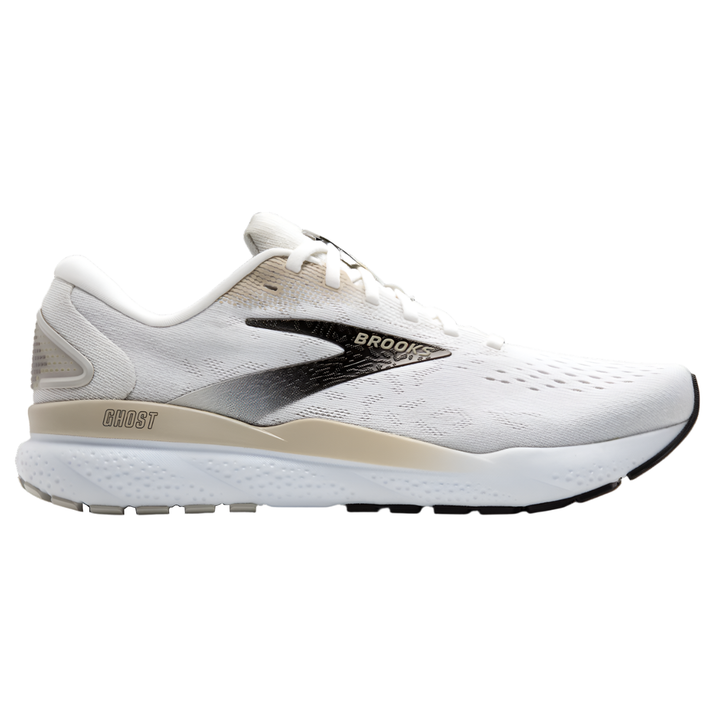 Brooks Mens Ghost 16 - White/Pelican/Oyster - Neutral - SS25